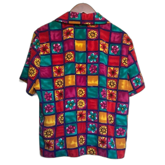 Jordan Vintage Flower Button-Up Size 12 - Picture 2 of 12